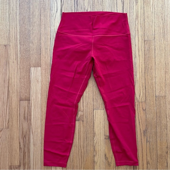 Lululemon Lunar New Year Align High Rise 25" W5FBTS Red Size 12 - Picture 1 of 5